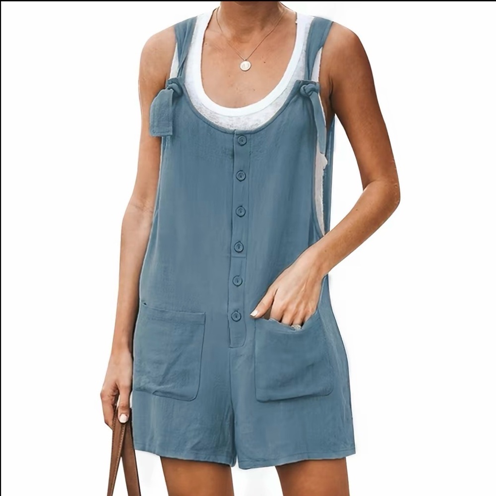 Women's Blue Denim Overalls